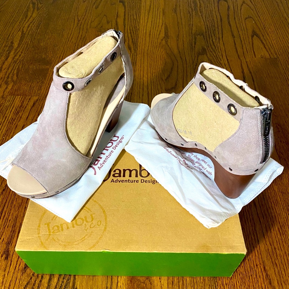 Jambu Womens Sheila Platform Dress Sandal Taupe 10